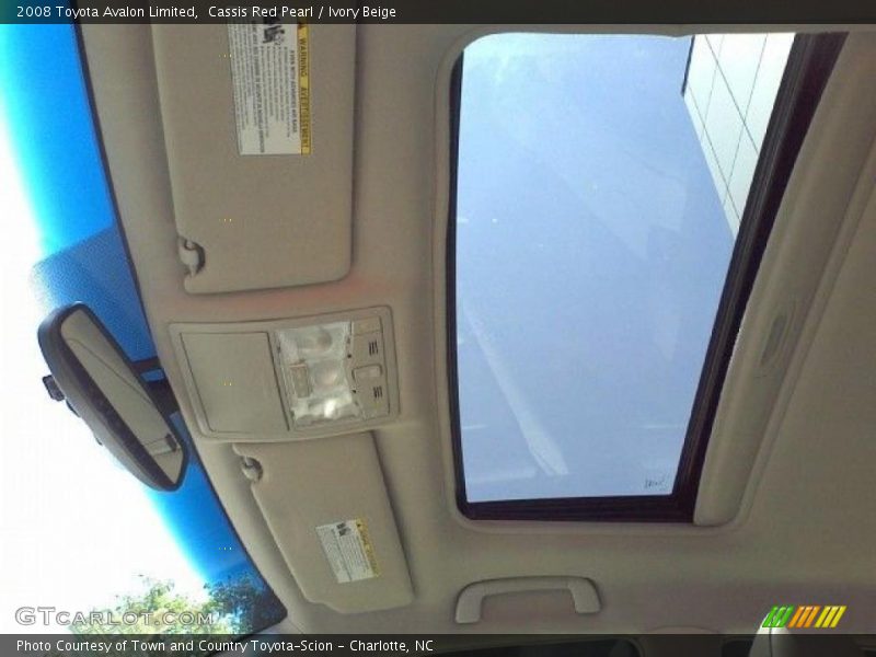 Cassis Red Pearl / Ivory Beige 2008 Toyota Avalon Limited