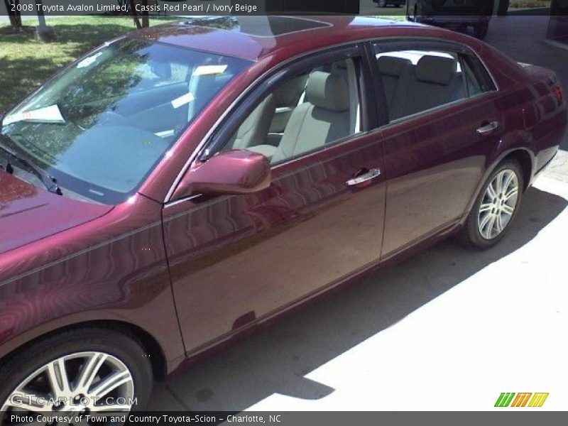 Cassis Red Pearl / Ivory Beige 2008 Toyota Avalon Limited