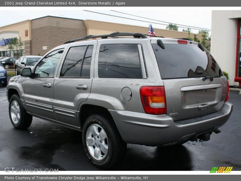 Silverstone Metallic / Agate 2001 Jeep Grand Cherokee Limited 4x4