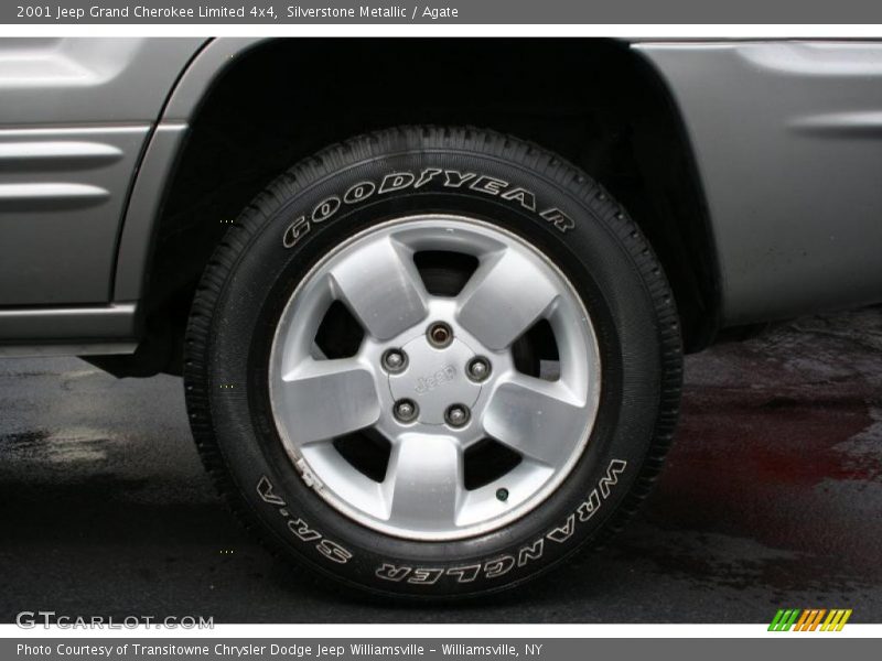Silverstone Metallic / Agate 2001 Jeep Grand Cherokee Limited 4x4