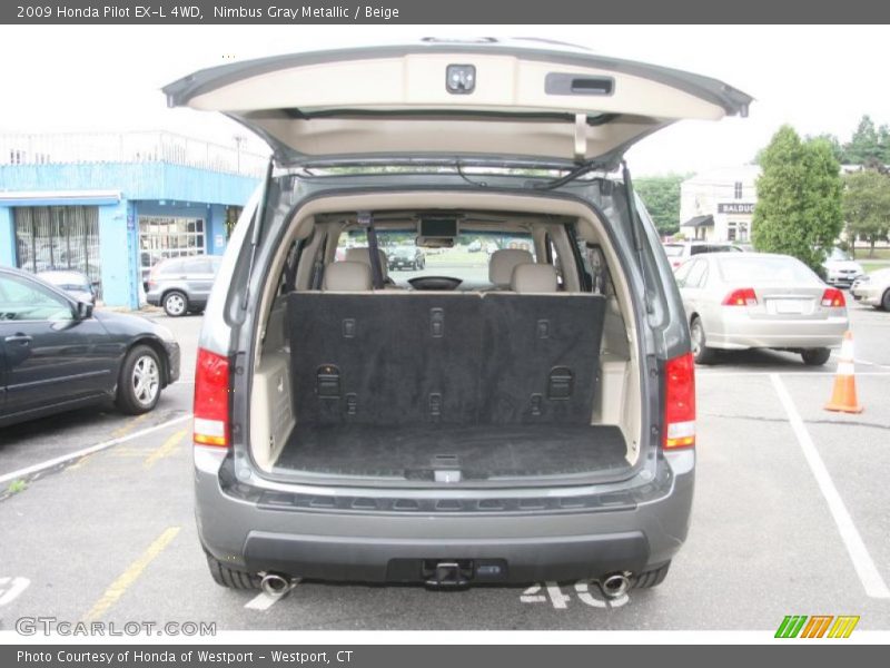 Nimbus Gray Metallic / Beige 2009 Honda Pilot EX-L 4WD