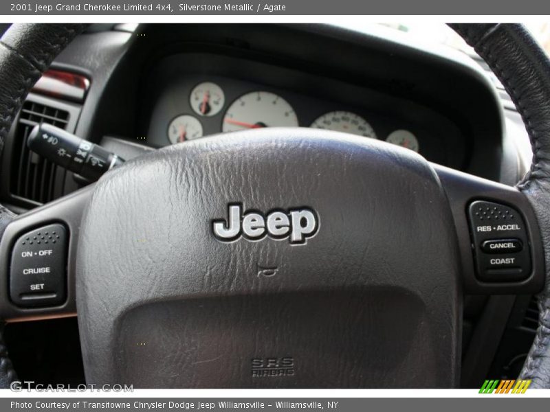 Silverstone Metallic / Agate 2001 Jeep Grand Cherokee Limited 4x4