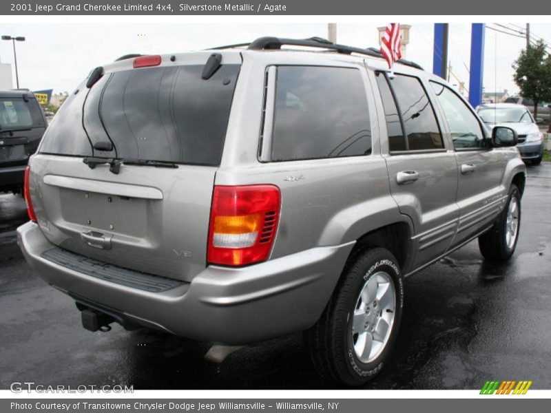 Silverstone Metallic / Agate 2001 Jeep Grand Cherokee Limited 4x4