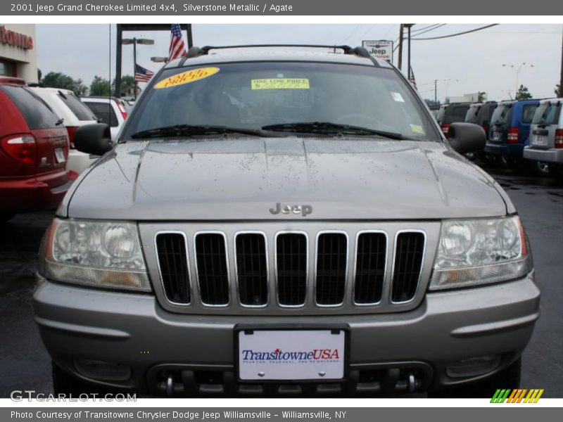 Silverstone Metallic / Agate 2001 Jeep Grand Cherokee Limited 4x4