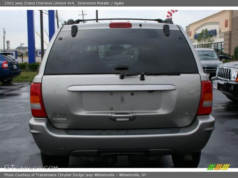 Silverstone Metallic / Agate 2001 Jeep Grand Cherokee Limited 4x4