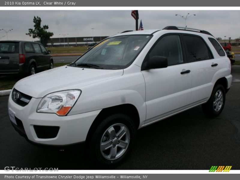 Clear White / Gray 2010 Kia Optima LX