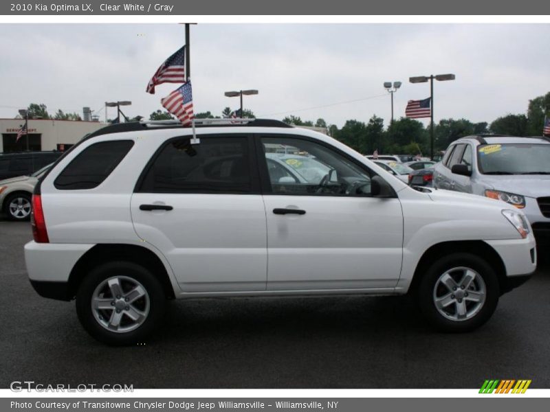 Clear White / Gray 2010 Kia Optima LX