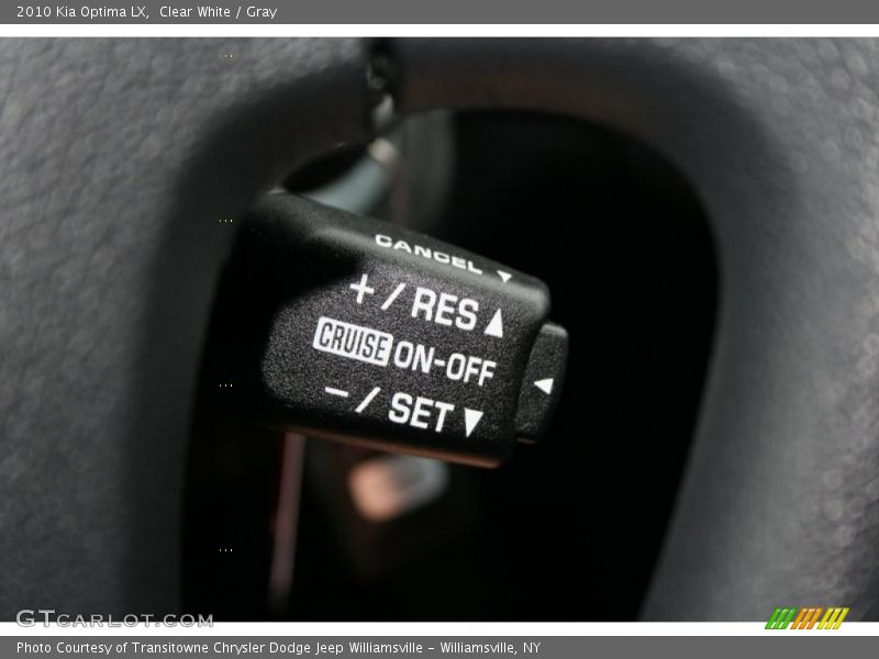 Clear White / Gray 2010 Kia Optima LX