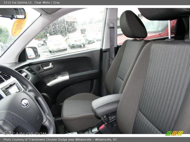 Clear White / Gray 2010 Kia Optima LX