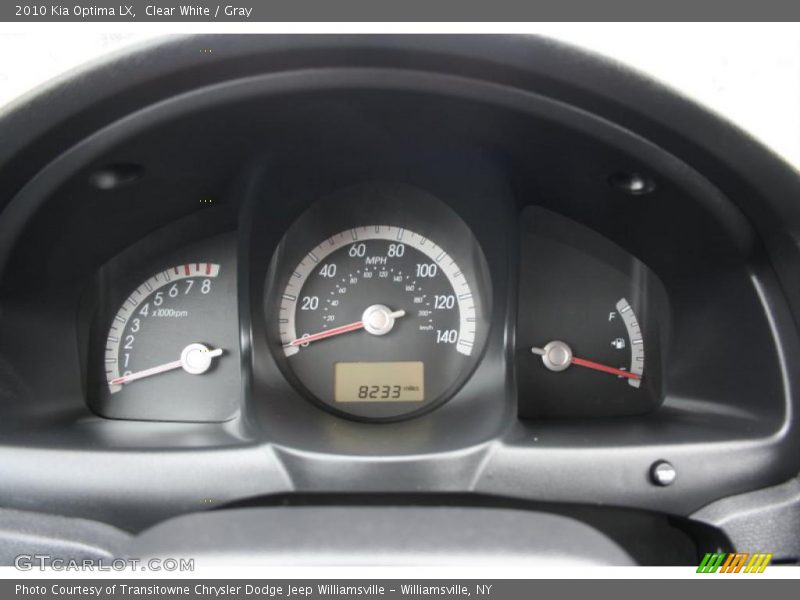 Clear White / Gray 2010 Kia Optima LX