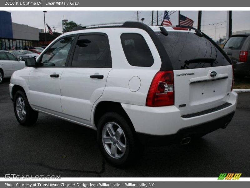 Clear White / Gray 2010 Kia Optima LX