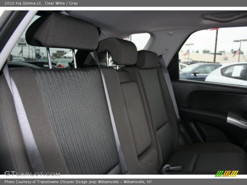 Clear White / Gray 2010 Kia Optima LX