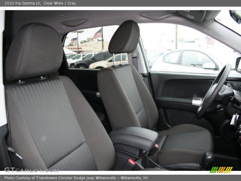 Clear White / Gray 2010 Kia Optima LX