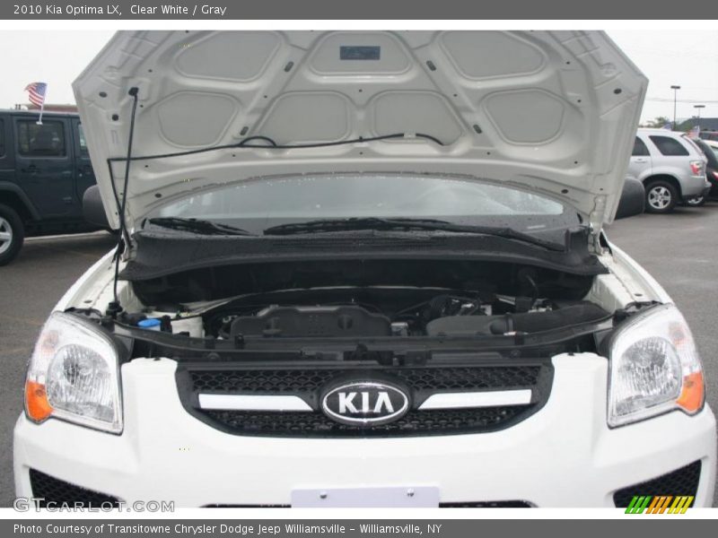 Clear White / Gray 2010 Kia Optima LX