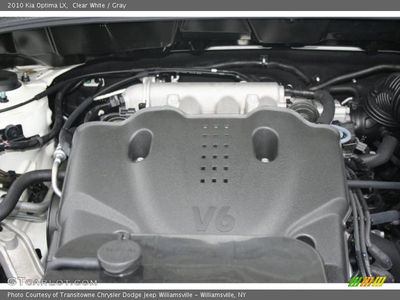 Clear White / Gray 2010 Kia Optima LX