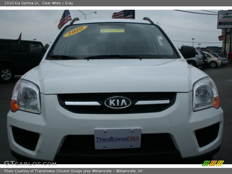 Clear White / Gray 2010 Kia Optima LX