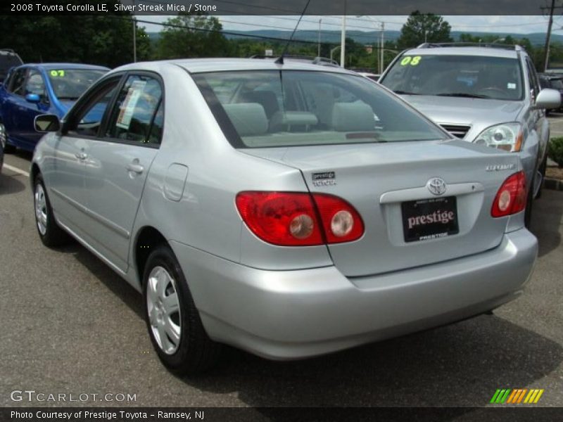 Silver Streak Mica / Stone 2008 Toyota Corolla LE