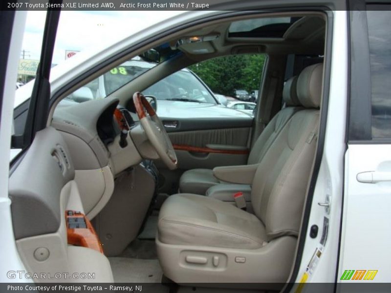 Arctic Frost Pearl White / Taupe 2007 Toyota Sienna XLE Limited AWD