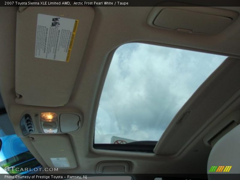 Arctic Frost Pearl White / Taupe 2007 Toyota Sienna XLE Limited AWD