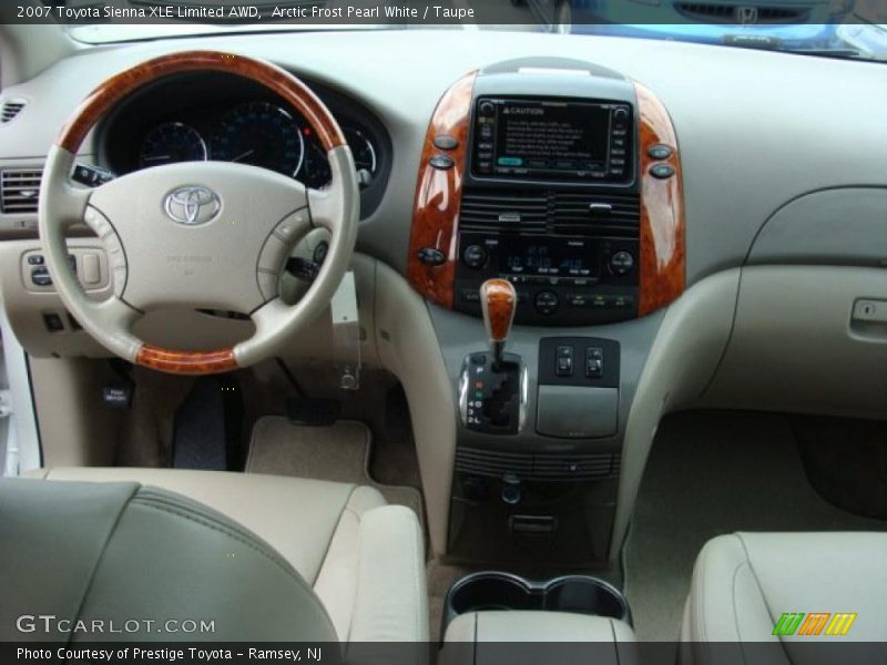 Arctic Frost Pearl White / Taupe 2007 Toyota Sienna XLE Limited AWD