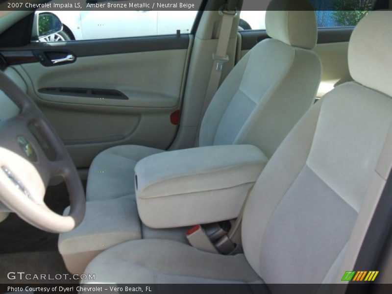 Amber Bronze Metallic / Neutral Beige 2007 Chevrolet Impala LS