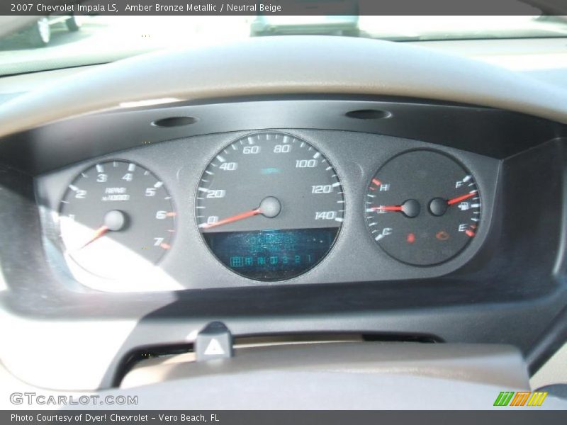 Amber Bronze Metallic / Neutral Beige 2007 Chevrolet Impala LS