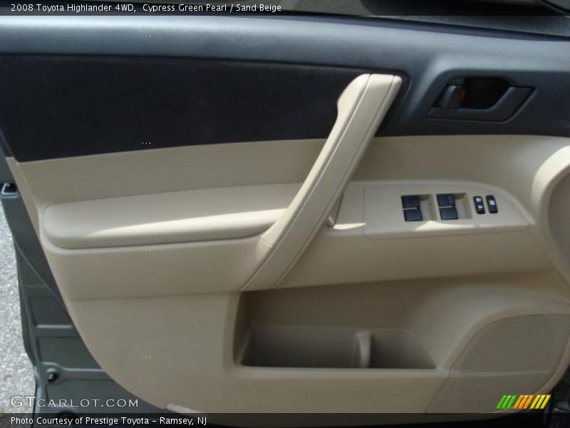 Cypress Green Pearl / Sand Beige 2008 Toyota Highlander 4WD