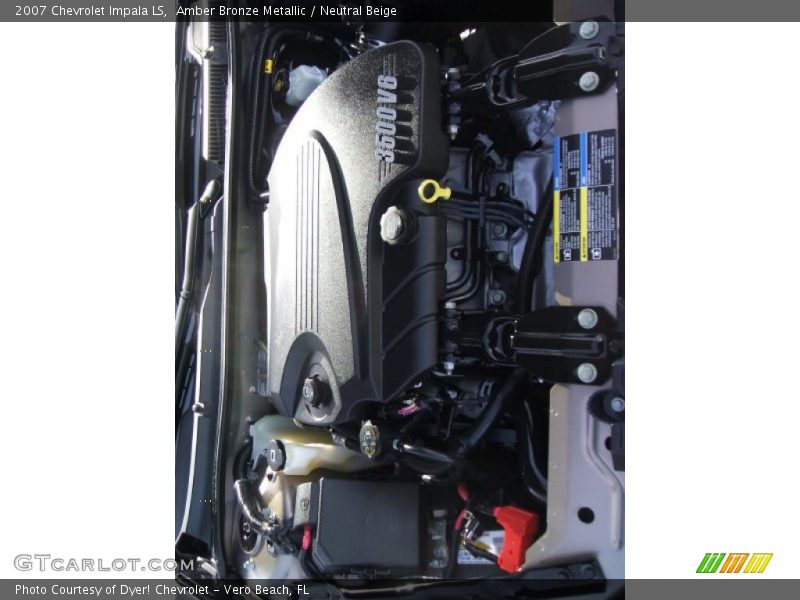 Amber Bronze Metallic / Neutral Beige 2007 Chevrolet Impala LS