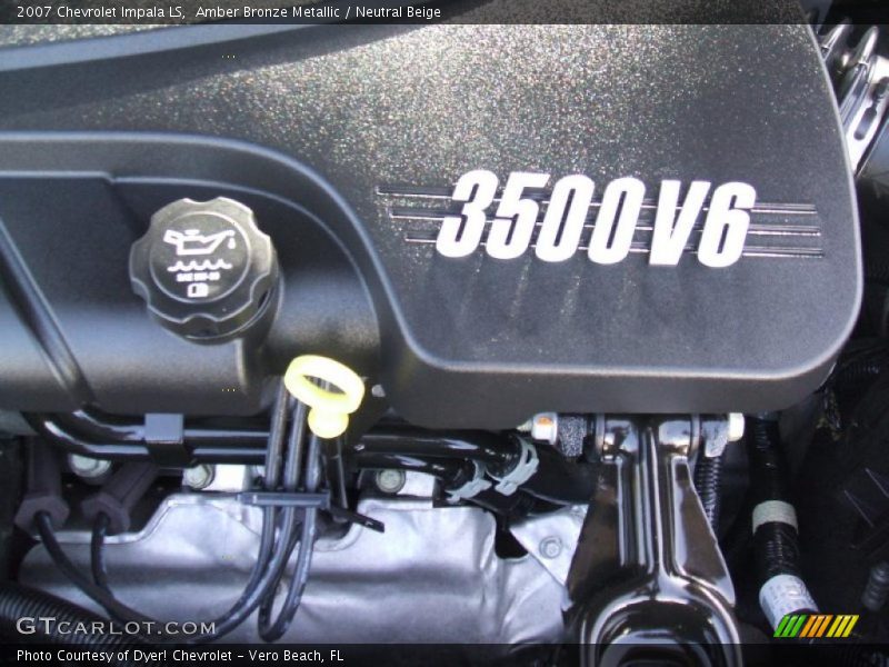 Amber Bronze Metallic / Neutral Beige 2007 Chevrolet Impala LS