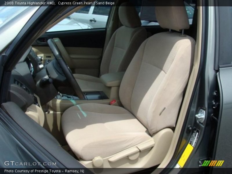 Cypress Green Pearl / Sand Beige 2008 Toyota Highlander 4WD