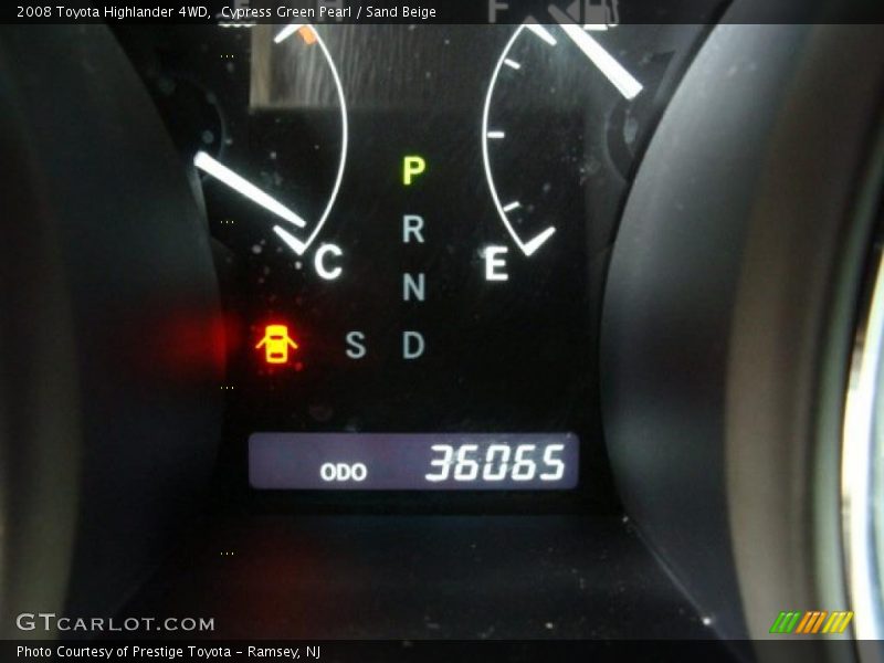 Cypress Green Pearl / Sand Beige 2008 Toyota Highlander 4WD