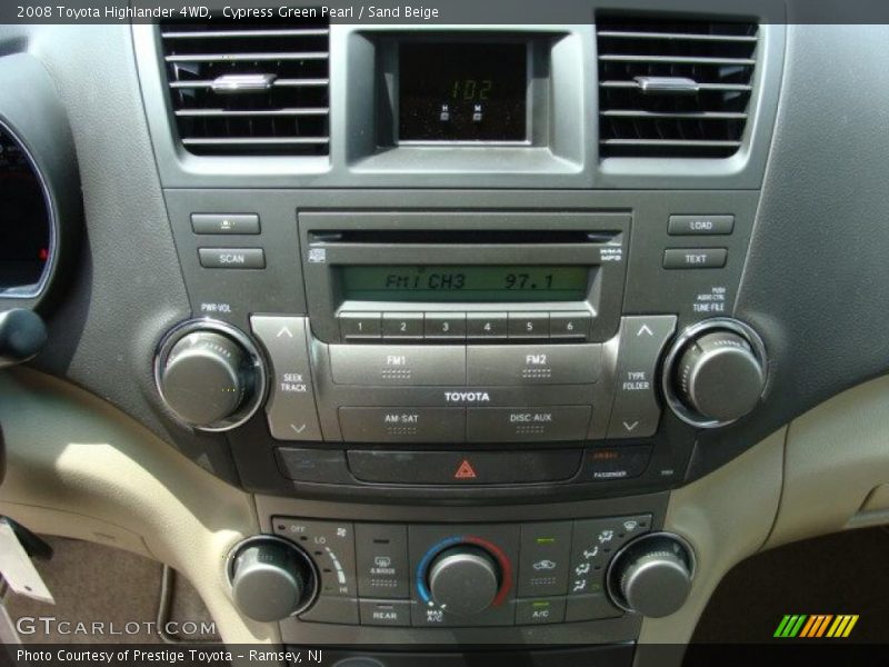 Cypress Green Pearl / Sand Beige 2008 Toyota Highlander 4WD