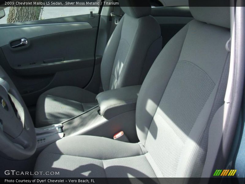 Silver Moss Metallic / Titanium 2009 Chevrolet Malibu LS Sedan