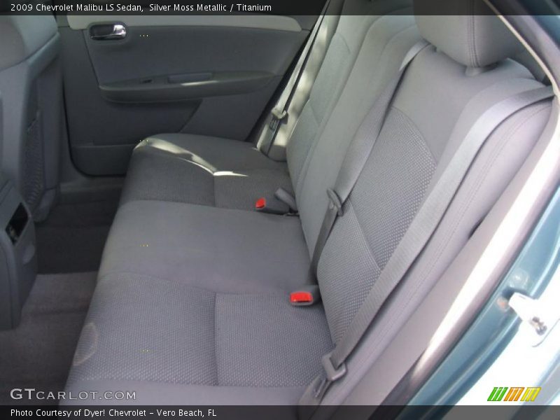 Silver Moss Metallic / Titanium 2009 Chevrolet Malibu LS Sedan