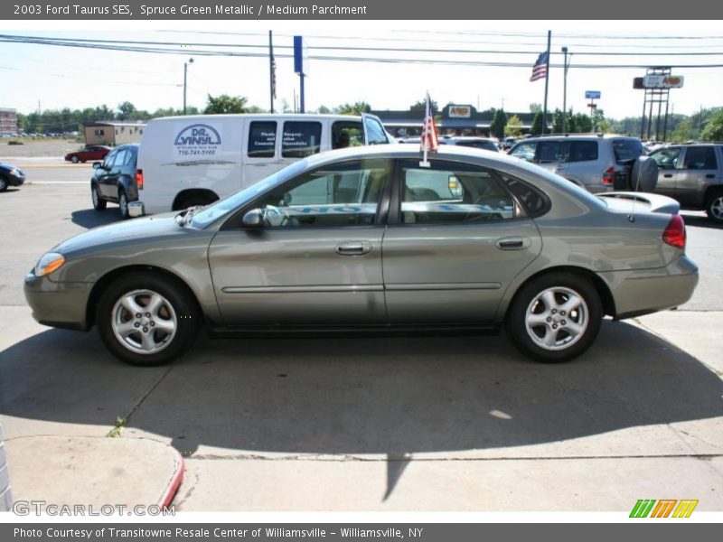 Spruce Green Metallic / Medium Parchment 2003 Ford Taurus SES