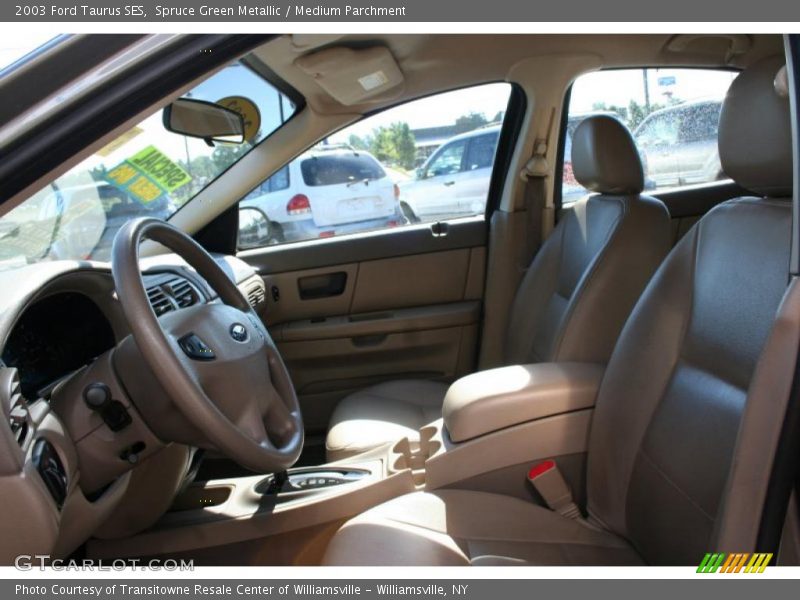 Spruce Green Metallic / Medium Parchment 2003 Ford Taurus SES