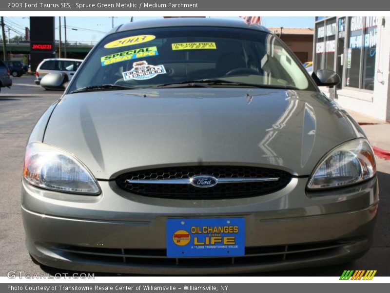 Spruce Green Metallic / Medium Parchment 2003 Ford Taurus SES