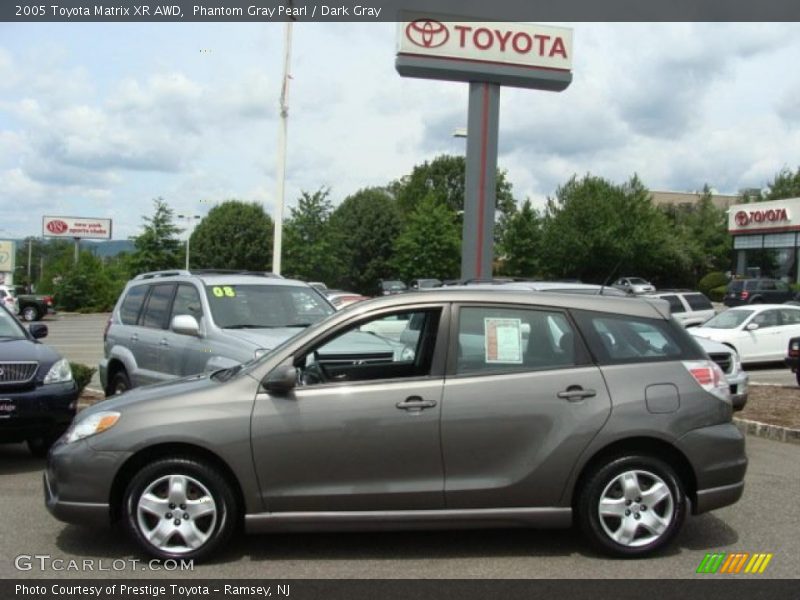 Phantom Gray Pearl / Dark Gray 2005 Toyota Matrix XR AWD