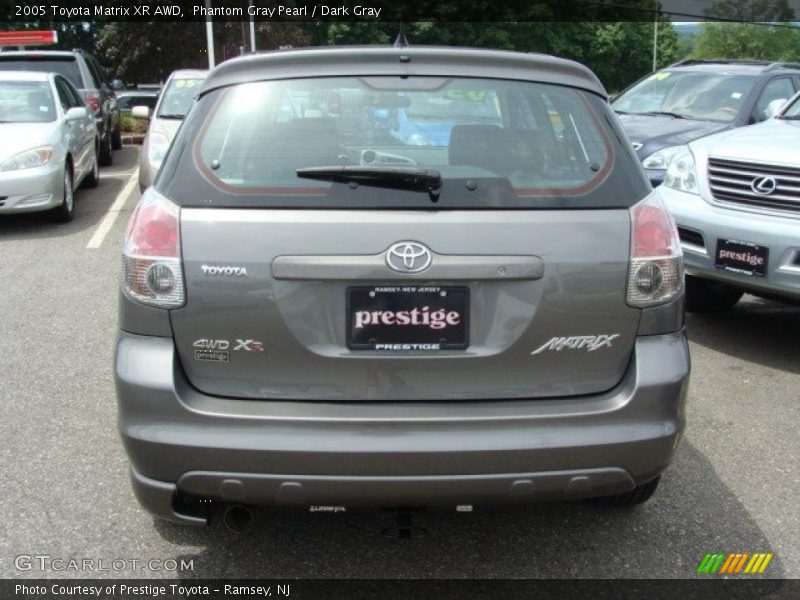 Phantom Gray Pearl / Dark Gray 2005 Toyota Matrix XR AWD