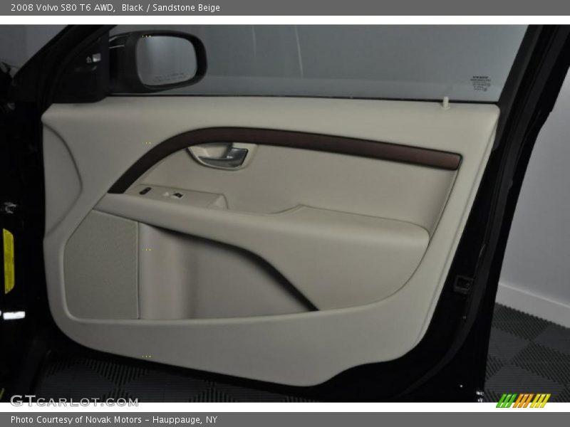 Black / Sandstone Beige 2008 Volvo S80 T6 AWD