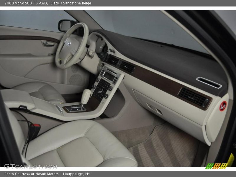 Black / Sandstone Beige 2008 Volvo S80 T6 AWD