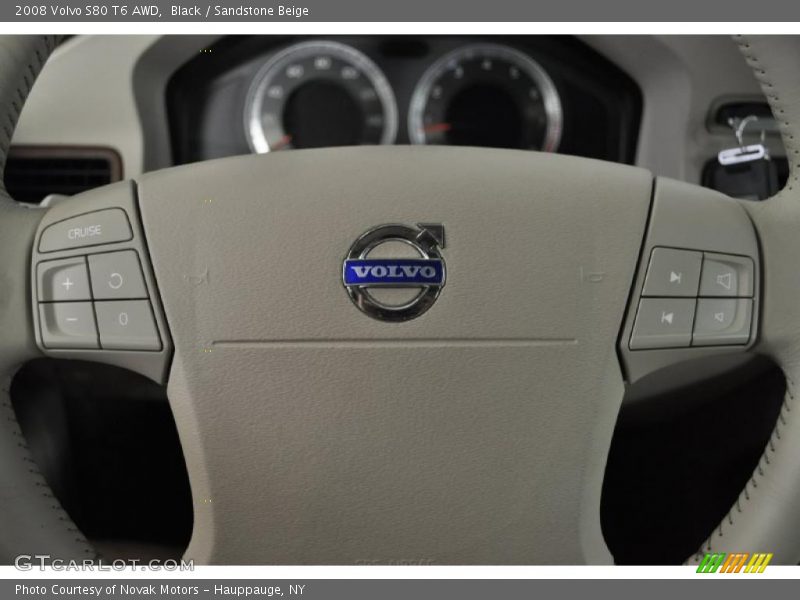 Black / Sandstone Beige 2008 Volvo S80 T6 AWD