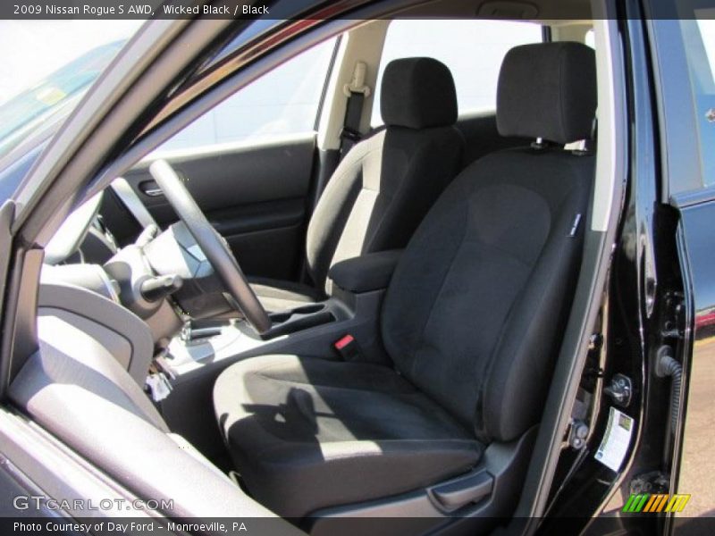 Wicked Black / Black 2009 Nissan Rogue S AWD