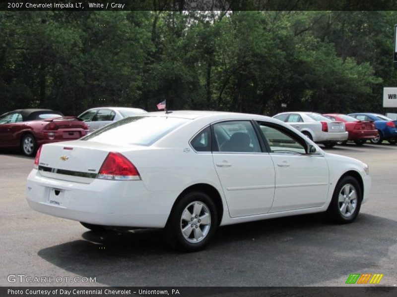 White / Gray 2007 Chevrolet Impala LT