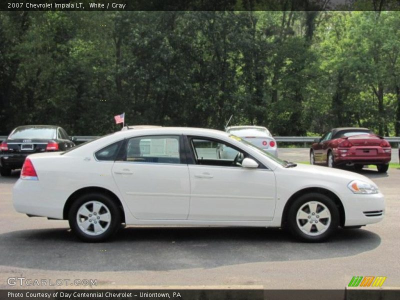 White / Gray 2007 Chevrolet Impala LT