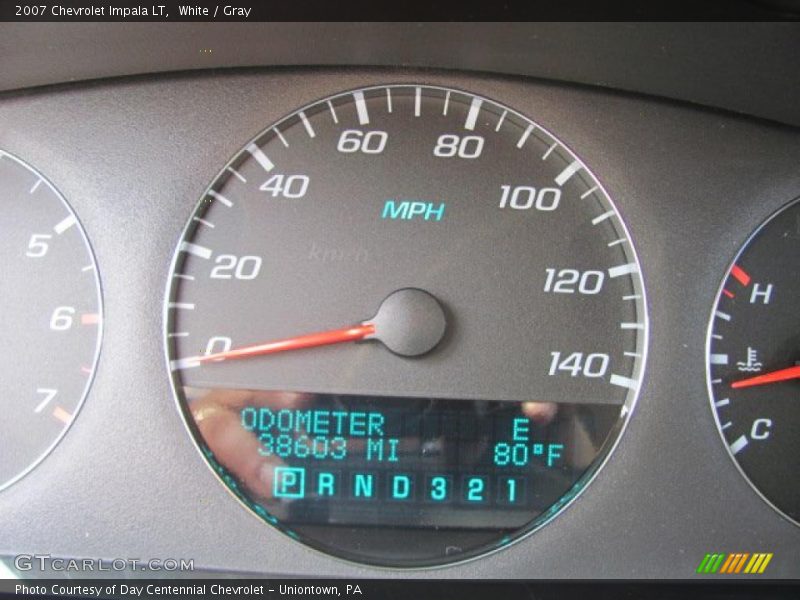 White / Gray 2007 Chevrolet Impala LT