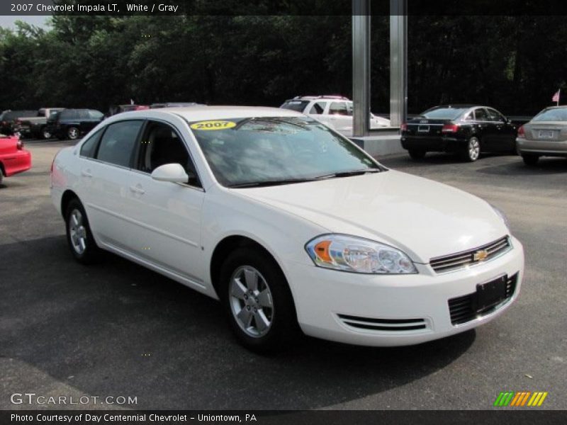 White / Gray 2007 Chevrolet Impala LT