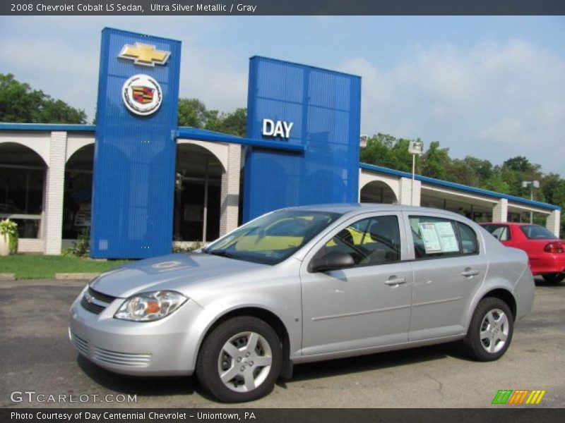 Ultra Silver Metallic / Gray 2008 Chevrolet Cobalt LS Sedan