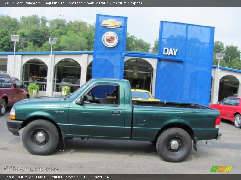 Amazon Green Metallic / Medium Graphite 2000 Ford Ranger XL Regular Cab