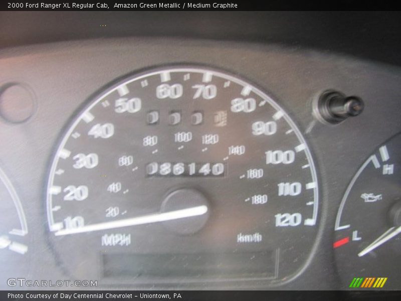 Amazon Green Metallic / Medium Graphite 2000 Ford Ranger XL Regular Cab